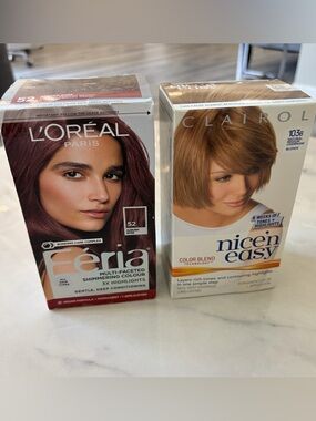 L’Oreal Feria & Clairol Nice & Easy BoxHair Color Deep Conditioner.